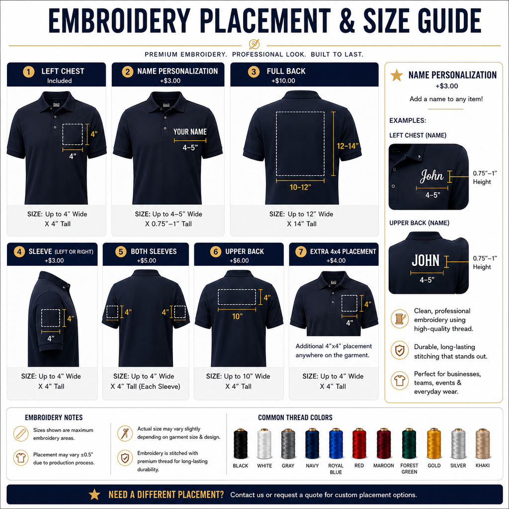 Custom Embroidered Polo