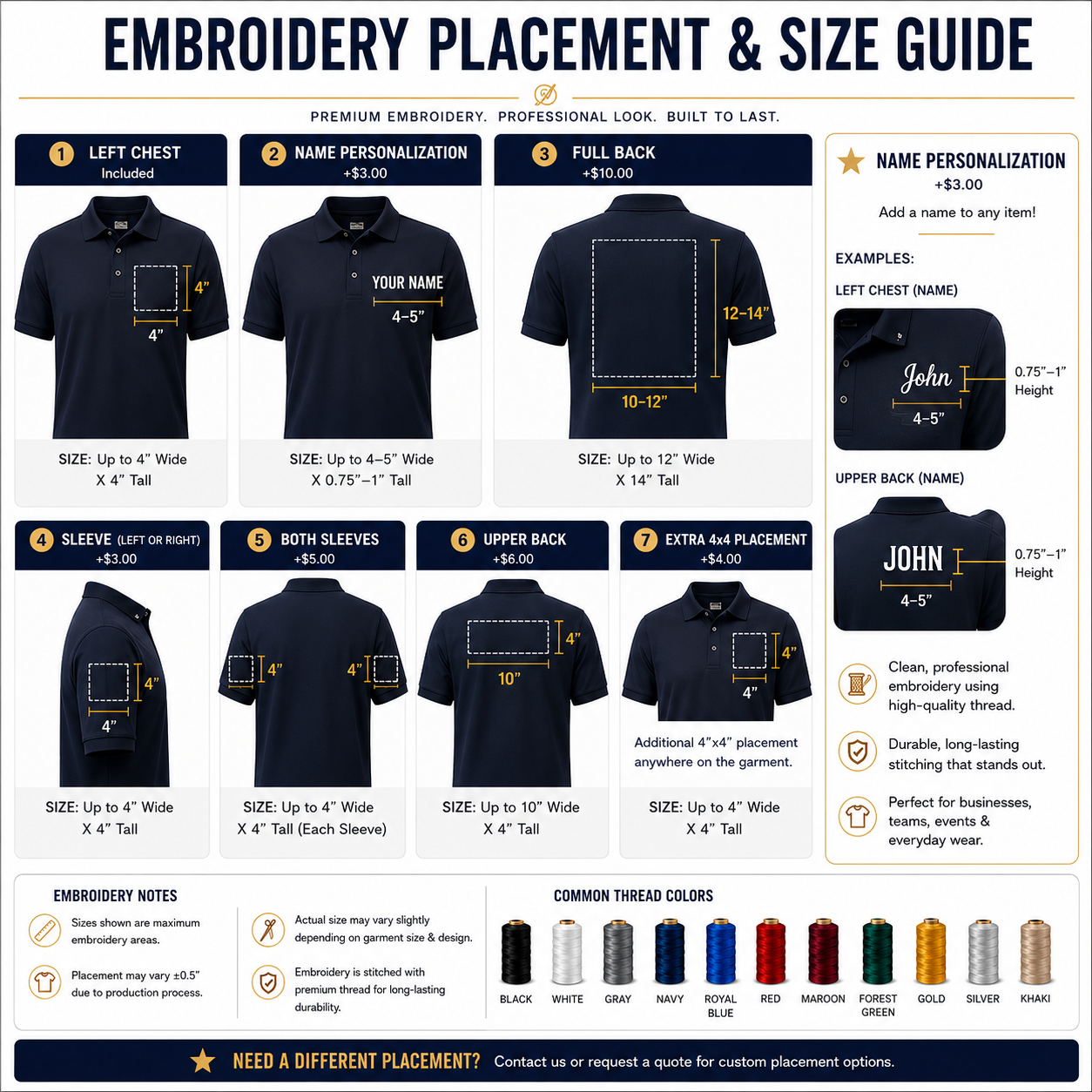Custom Embroidered Polo