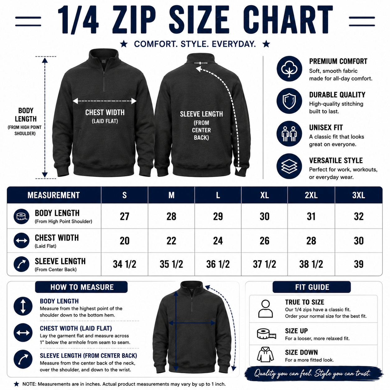 Custom Embroidered 1/4 Zip